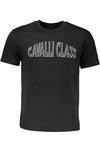 CAVALLI CLASS T-SHIRT Z KRÓTKIM RĘKAWEM MĘSKI CZARNY