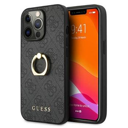 Guess GUHCP13L4GMRGR iPhone 13 Pro / 13 6,1" szary/grey hardcase 4G with ring stand