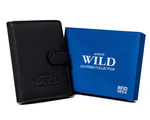 Duży skórzany męski portfel z RFID od Always Wild