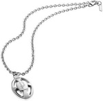 JEWELER'S POLICE PJ25319PSS-01. Naszyjnik, Kolor szary. Mężczyzna.