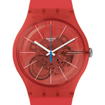 Zegarek SWATCH SUOO105. Kwarcowy, Kolor czerwony. Mężczyzna.