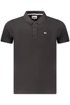 TOMMY HILFIGER M�SKA KOSZULKA POLO Z KR�TKIM R�KAWEM W KOLORZE CZARNYM