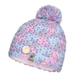 Ciepła czapka zimowa z pomponem Handmade