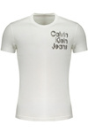 M�SKI T-SHIRT Z KR�TKIM R�KAWEM CALVIN KLEIN BIA�Y