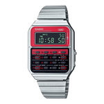 Zegarek CASIO CA-500WE-4BEF. Kwarcowy, Kolor czerwony. Mężczyzna.