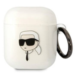 Karl Lagerfeld KLA2HNIKTCT AirPods 1/2 cover transparent Karl`s Head