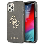 Guess GUHCP12LPCUGL4GBK iPhone 12 Pro Max 6,7" czarny/black hard case Glitter 4G Big Logo