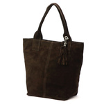 Vera Pelle damska shopperbag skóra naturalna zamszowa torebka na ramię duża