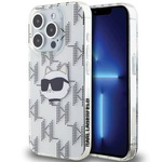 Karl Lagerfeld KLHCP15XHKLPCHT iPhone 15 Pro Max 6.7" transparent hardcase IML Choupette Head & Monogram