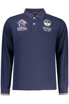 NORTH SAILS M�SKA KOSZULKA POLO Z D�UGIM R�KAWEM, NIEBIESKA