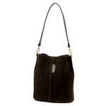 Luka Skórzana Zamszowa damska listonoszka z organizerem torebka przez ramię