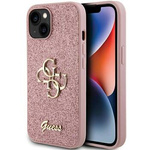 Guess GUHCP15MHG4SGP iPhone 15 Plus 6.7" różowy/pink hardcase Glitter Script Big 4G