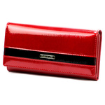 4U Cavaldi damski portfel skóra naturalna lakierowana podłużna portmonetka