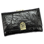 Zgrabny damski portfel roślinny wzór Gregorio