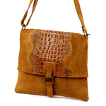 Damska torebka ze skóry naturalnej Luka 26-076 CROCO