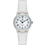 Zegarek damski na rękę pasek skórzany biały Perfect 273