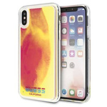 Guess GUHCPXGLCPI iPhone X/Xs różowy /pink hard case California Glow in the dark