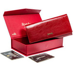 Skórzany damski portfel Rovicky 8805-BPRN RFID