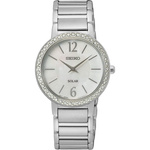 Zegarek SEIKO SUP467P1. Słoneczny, Kolor beżowy. Kobieta.