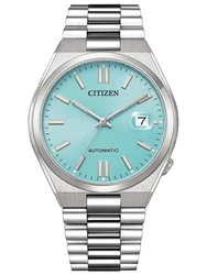 ZEGAREK MĘSKI CITIZEN Tsuyosa Turquoise Blue NJ0151-88M - AUTOMAT SZAFIR