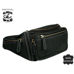 Always Wild męska nerka biodrowa skóra naturalna z kieszeniami przez ramię