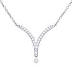 Biżuteria DIAMONFIRE 6310021082. Naszyjnik, Kolor szary. Kobieta.