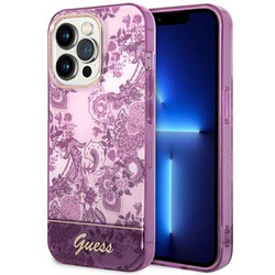 Guess GUHCP14LHGPLHF iPhone 14 Pro 6,1" fuksja/fuschia hardcase Porcelain Collection