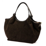 Luka damska shopperbag skóra naturalna zamszowa torebka na ramię organizer