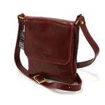 Piękna klasyczna skórzana listonoszka damska