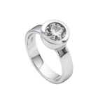 Biżuteria DIAMONFIRE 6112291082170. Pierścionek, Kolor szary. Kobieta.