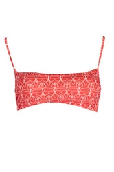 KARL LAGERFELD BEACHSEAR KOSTIUM KĄPIELOWY GÓRA KOBIETA CZERWONY