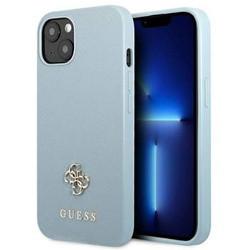 Guess GUHCP13MPS4MB iPhone 13 6,1" niebieski/blue hardcase Saffiano 4G Small Metal Logo