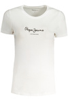 PEPE JEANS DAMSKA KOSZULKA Z KRÓTKIM RĘKAWEM BIAŁA