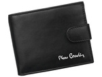 Rozbudowany pojemny zapinany Skórzany męski portfel Pierre Cardin z RFID