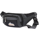 Czarna nerka duża nieprzemakalna saszetka biodrówka Bag Street T58