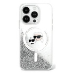 Karl Lagerfeld KLHMP16MLGKCSGH iPhone 16 Plus 6.7" hardcase transparent Liquid Glitter Karl&Choupette Head Magsafe