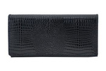 Ekskluzywny portfel damski lakierowany - Czarny