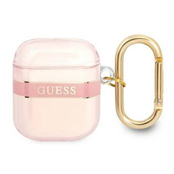 Guess  GUA2HHTSP AirPods cover różowy/pink Strap Collection