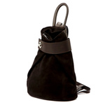 Vera Pelle damski plecak miejski ze skóry naturalnej z kieszeniami