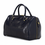 Pojemna i stylowa Skórzana duża torba podróżna weekendowa z paskiem