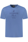 Koszulka męska z krótkim rękawem US GRAND w kolorze niebieskim