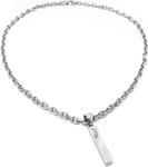 Biżuteria GUESS JUXN03001JWST. Naszyjnik, Kolor szary. Mężczyzna.