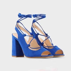 Sandały marki Made in Italia model LINDA. Kolor Niebieski, Obuwie Damskie. sezon: Wiosna/Lato