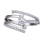 Biżuteria DIAMONFIRE 6119251082170. Pierścionek, Kolor szary. Kobieta.