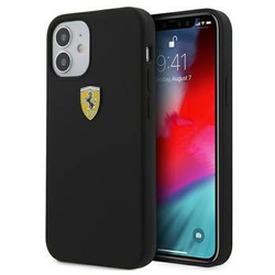 Ferrari FESSIHCP12SBK iPhone 12 mini 5,4" czarny/black hardcase On Track Silicone