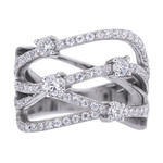 Biżuteria DIAMONFIRE 6118441082165. Pierścionek, Kolor szary. Kobieta.