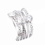 Biżuteria DIAMONFIRE 6117801082160. Pierścionek, Kolor szary. Kobieta.