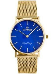 ZEGAREK G. ROSSI - 8709B2 (zg775e) gold/blue + BOX