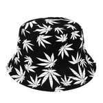 Czarny kapelusz dwustronny bucket hat wędkarski modny kap-m3