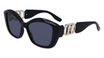 Okulary KARL LAGERFELD KL6102S-001. Okulary przeciwsłoneczne, Kolor czarny. Kobieta.